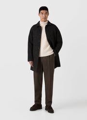 Men's WM Brown Aran Roll Neck in Ecru