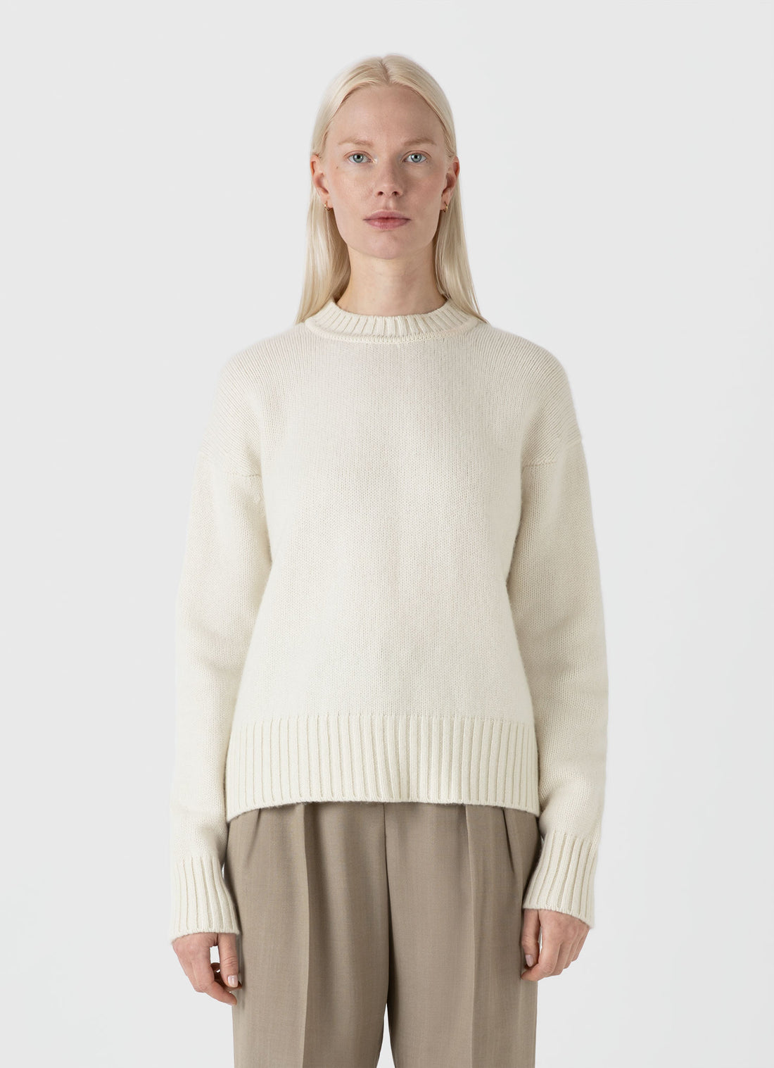 Women's Roxburgh Cashmere Jumper in Undyed