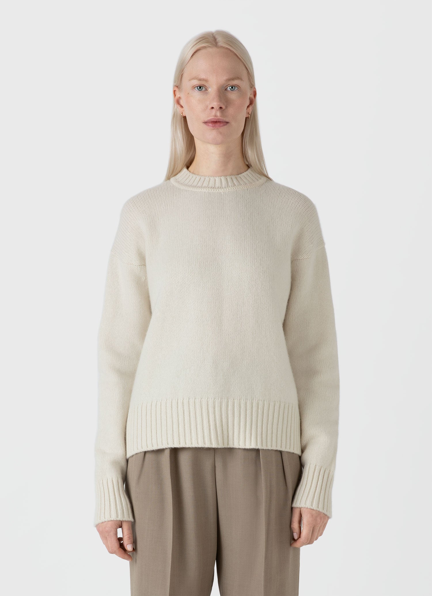 Women's Roxburgh Cashmere Jumper in Undyed