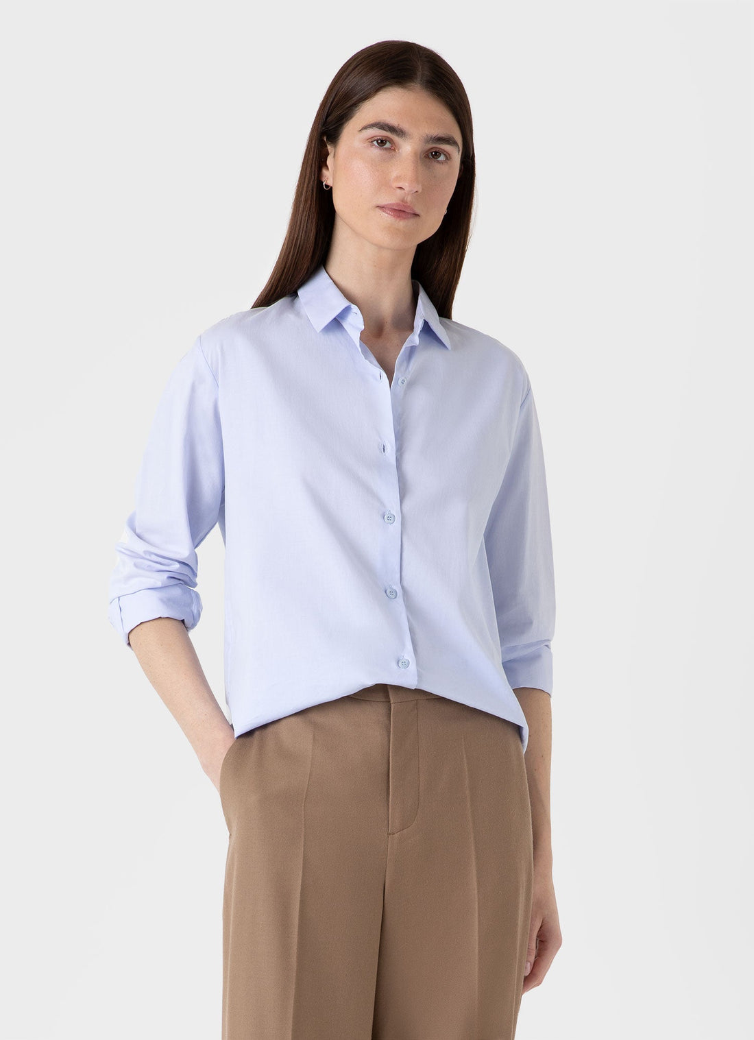 Women's Cotton Shirt in Blue