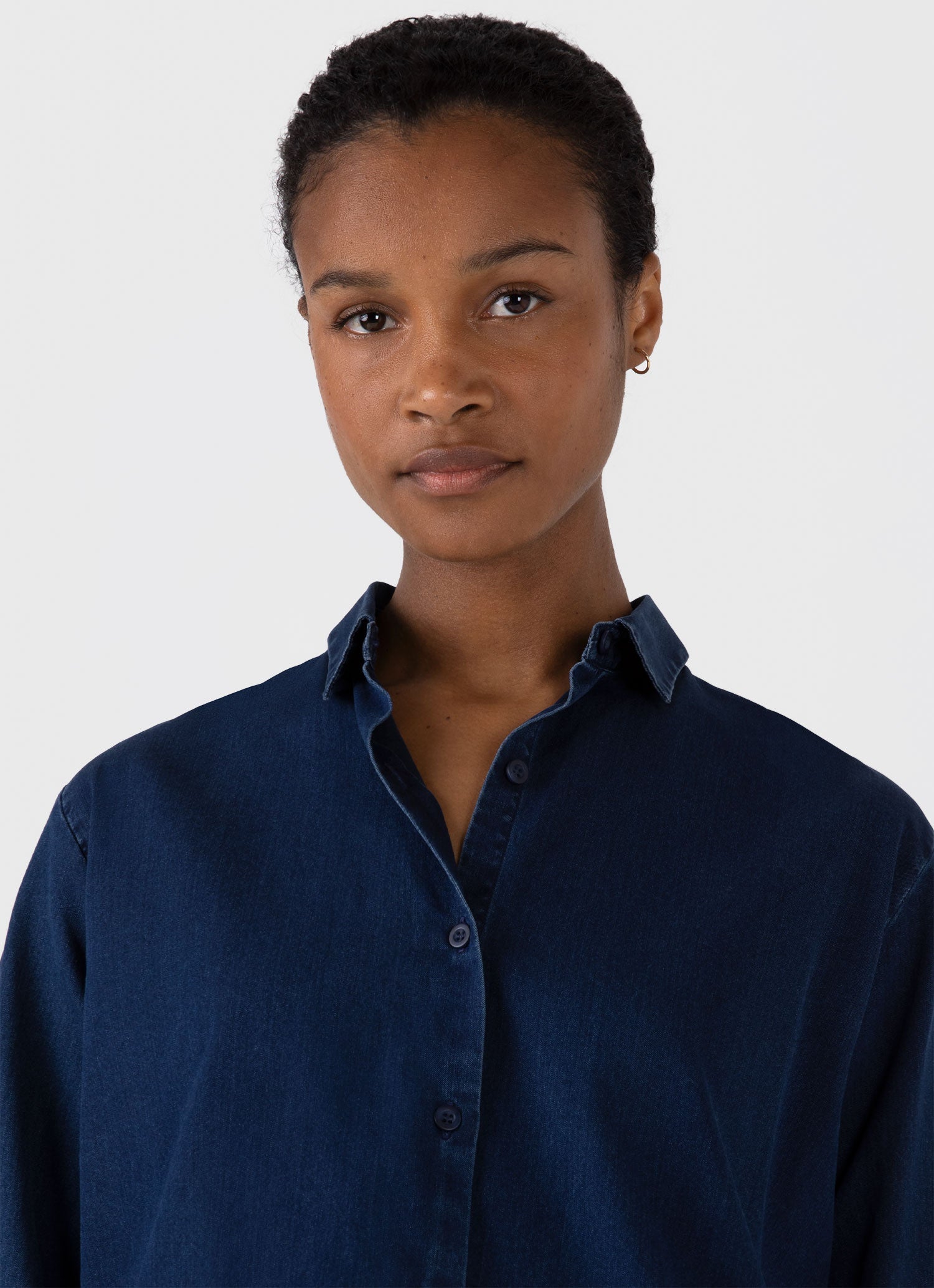 Women's Denim Shirt in Indigo