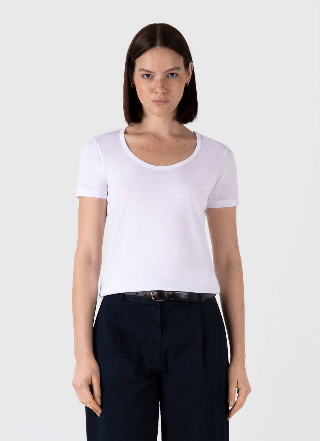 Women's Classic Scoop Neck T-shirt in White