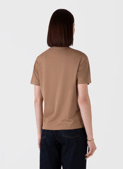 Women's Relaxed Fit T-shirt in Almond