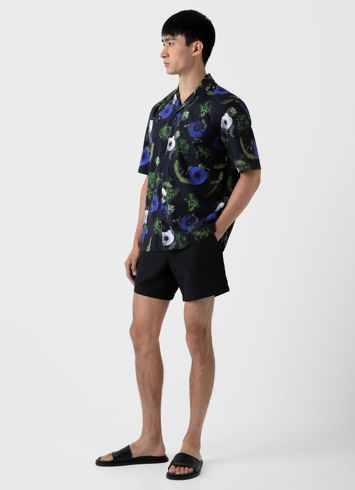 Men's Charlotte Gosch Camp Collar Shirt in Sea Moss