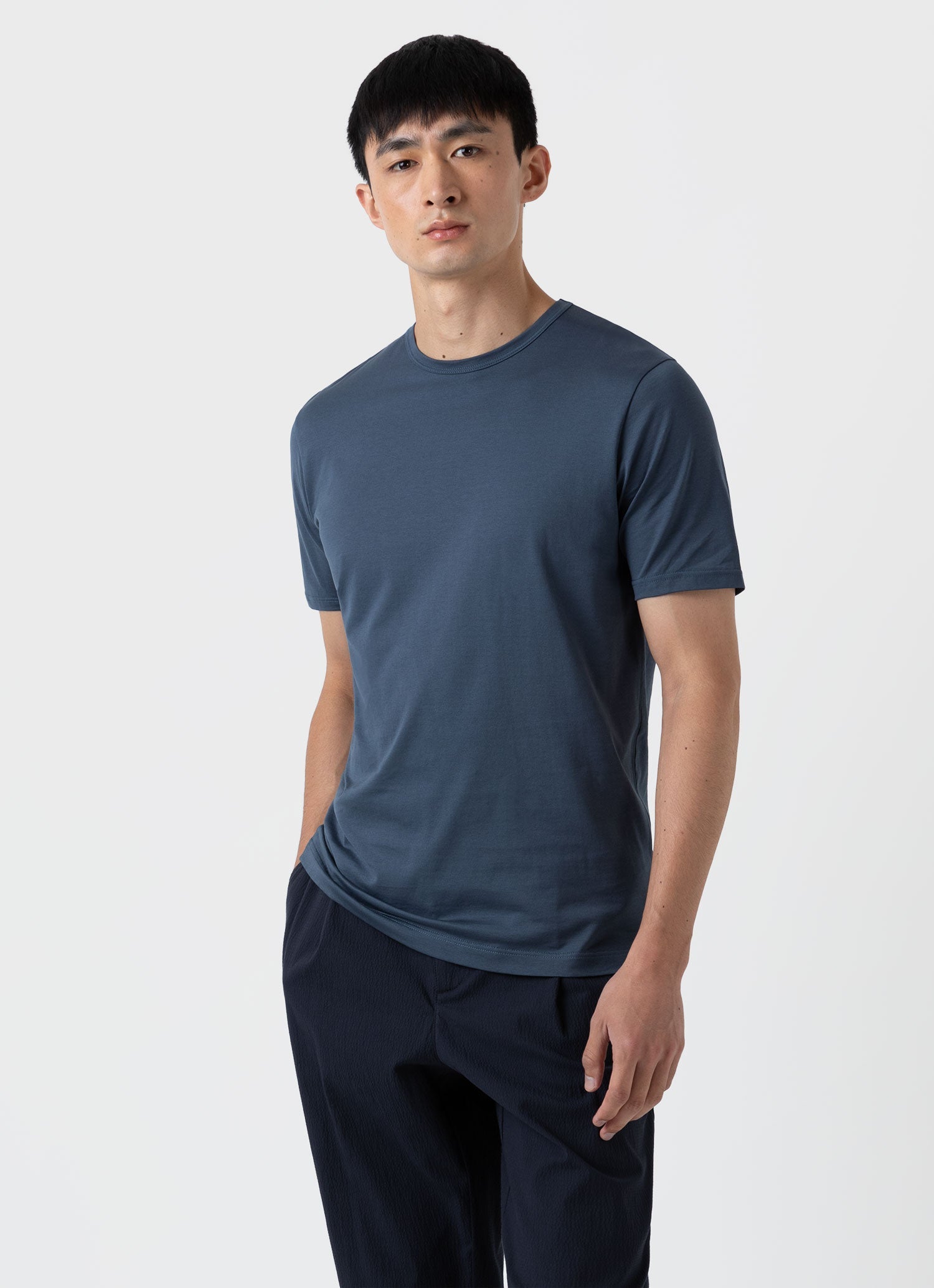 クラシックTシャツ （Shale Blue）| Sunspel