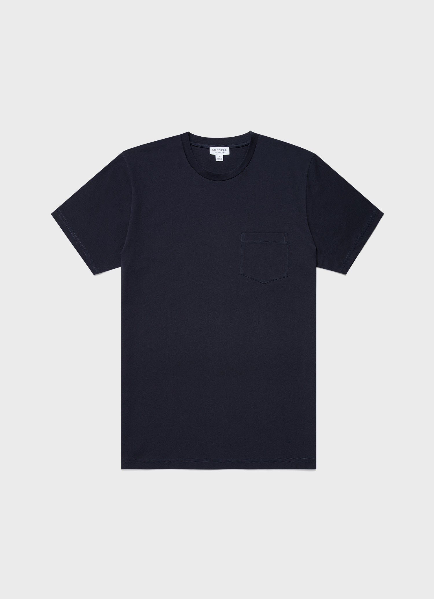 リヴィエラ ポケット Tシャツ （Navy）| Sunspel